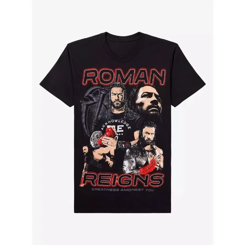 Roman Reigns Merch Unisex T-shirt Men Short Sleeve Tops fashion Tee Clothes Causal Y2K Tops