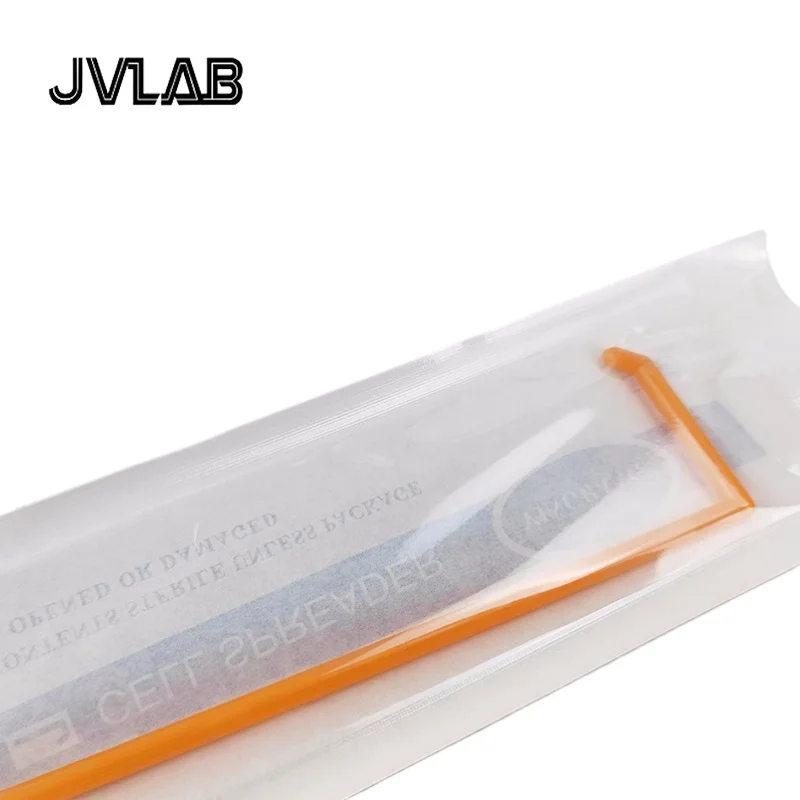 Cell Spreader L-shape Polystyrene Cell Culture Dish Coating Stick Orange Cell Seeded Push Scraper Sterile Individually Packing