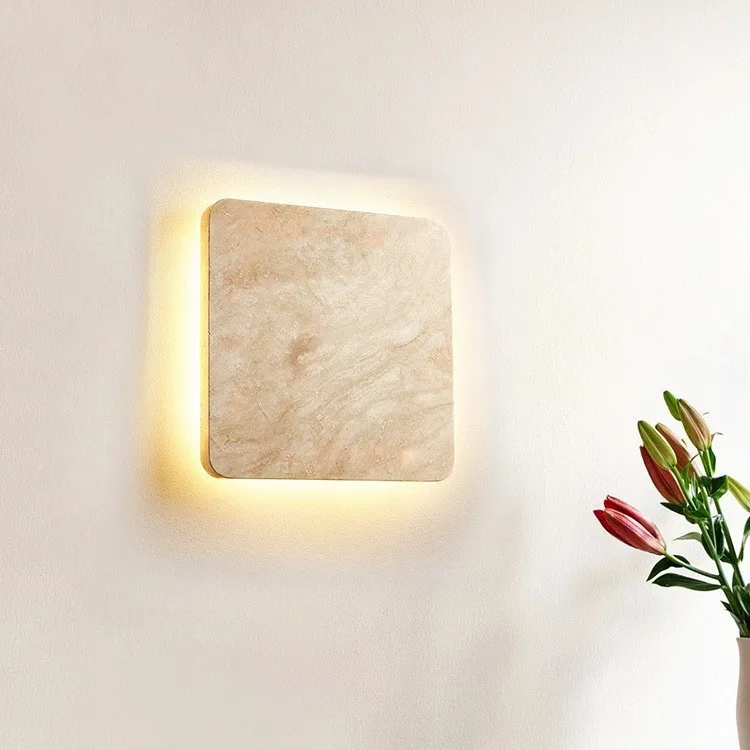 โคมไฟติดผนังข้างเตียงสไตล์ครีม โพสต์โมเดิร์น มินิมอล ดีไซน์เนอร์ สำหรับทางเดิน ห้องนั่งเล่น โคมไฟตกแต่งผนังสุดสร้างสรรค์