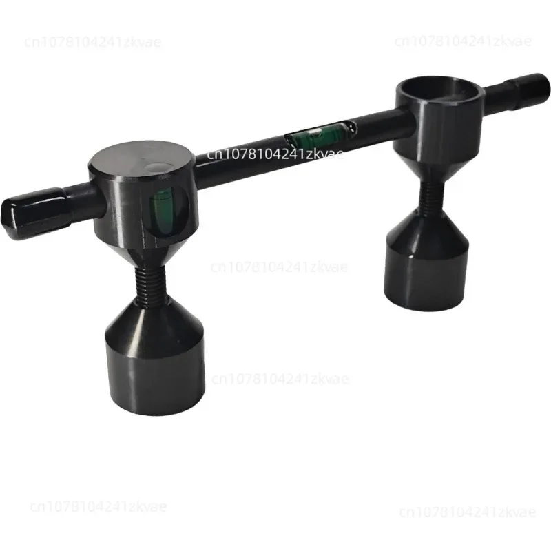 Round Metal Horizontal Spirit Level Bubble, Flange Base with Mounting Hole High Precision Bubble Vial for Equipment Calibration