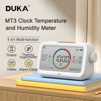 DUKA MT3 Multi-functional Digital Alarm Clock Temperature and Humidity Meter Desktop Electronic Thermometer Weather Station