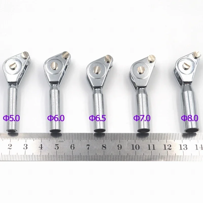 Topranc Fishing Roller Guide Rod Metal Tip Top Fishing Trolling Accessory 1Pcs 5/6/7/8# Stainless Steel Roller Rod Tip Guide view 5