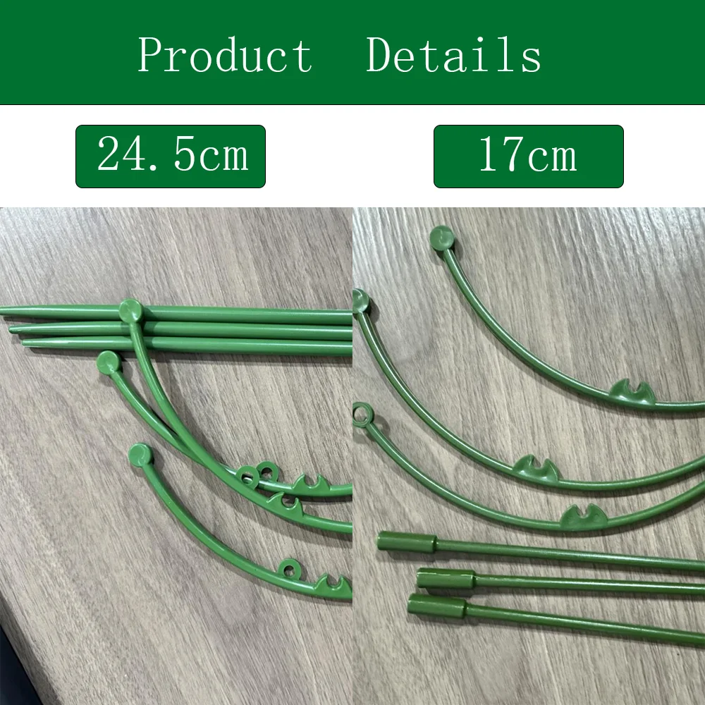 3-zestaw stojaków na rośliny Półokrągły stojak na pnącza do pnączenia winorośli Bonsai Pręt mocujący Uchwyt na palik do roślin ogrodowych Stojak na