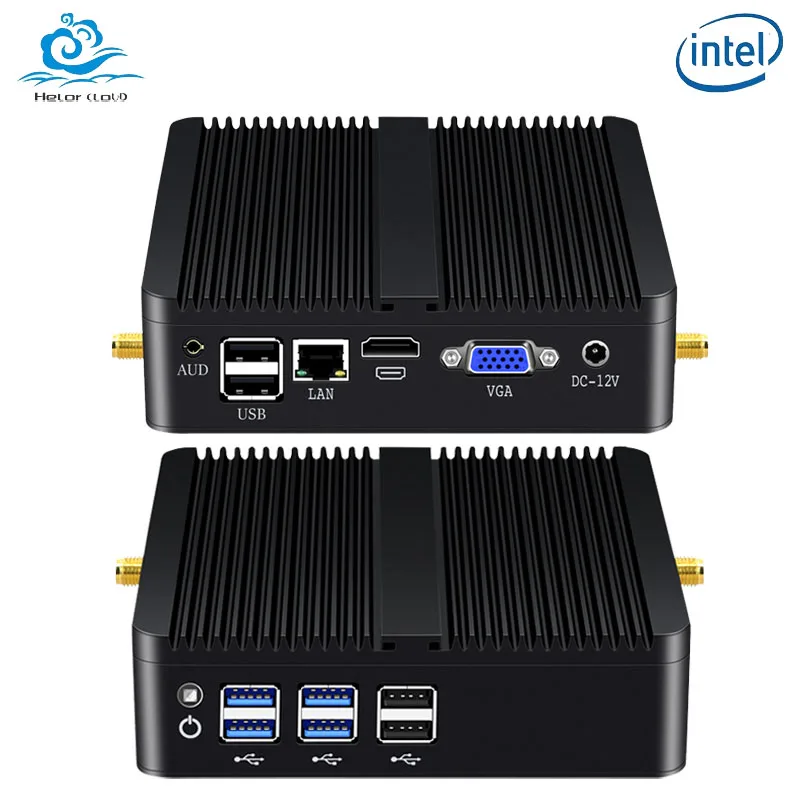 

Helor Industrial Mini PC with Inter Core i3 i5 i7 Processor Borebone Kit Support Linux WiFi 8xUSB 1xHDMI Computer Win10 Ready