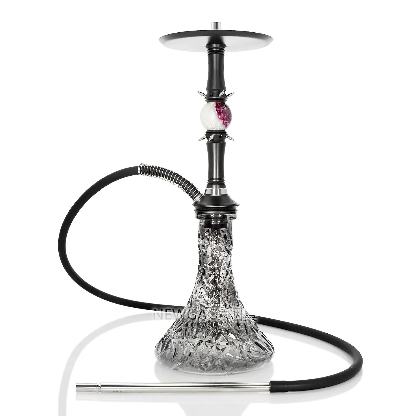 304 Stainless Steel Moze Sphere 2 Hookah Shisha Set Narguile Chicha Hookah with Bottle