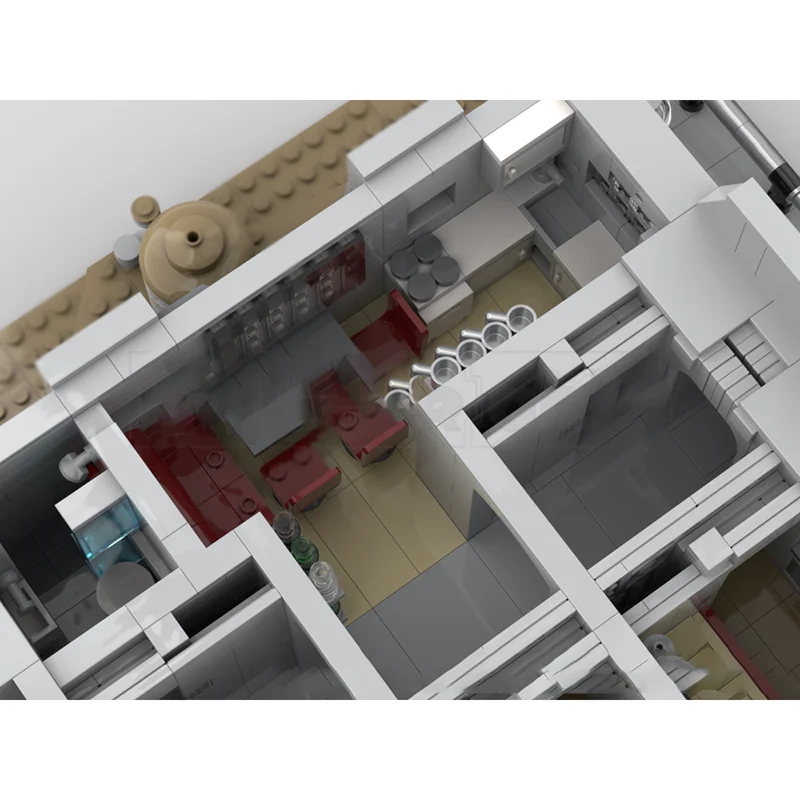 نجمة فيلم نموذج Moc قوالب بناء وحدات بسيطة منزل صغير نموذج التكنولوجيا كتل عيد الميلاد لتقوم بها بنفسك لعبة هدايا البناء