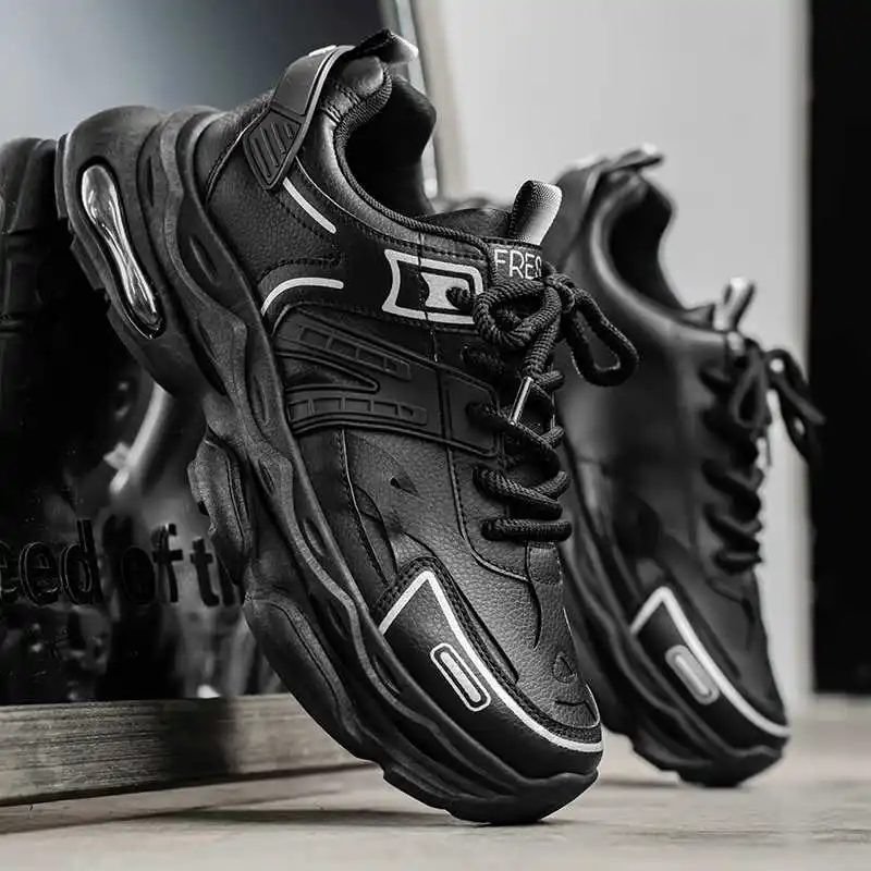 Zapatos de Golf de cuero Natural con parte inferior gruesa, zapatillas altas de marca para hombre, botas para exteriores, deportes para hombre, oferta baja más barata Premium