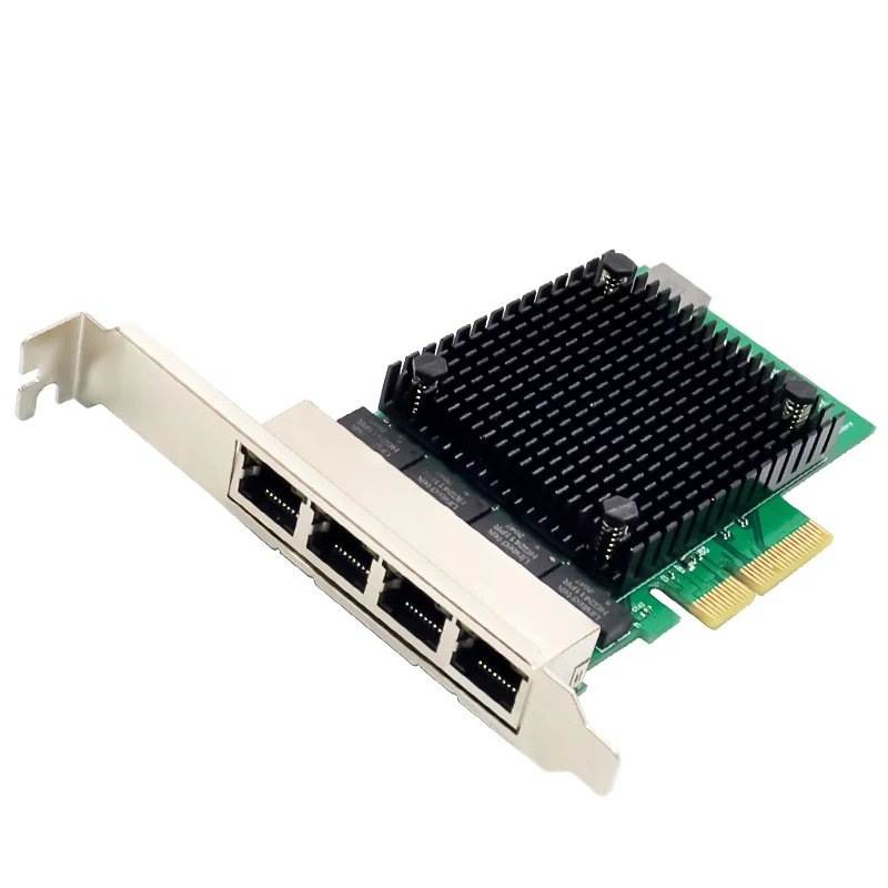 4Port Network Card RTL8125 8126 Chip PCI Express X4 to Quad RJ45 NIC 10/100/1000/2500Mb Gigabit Ethernet Lan Card for PC Desktop