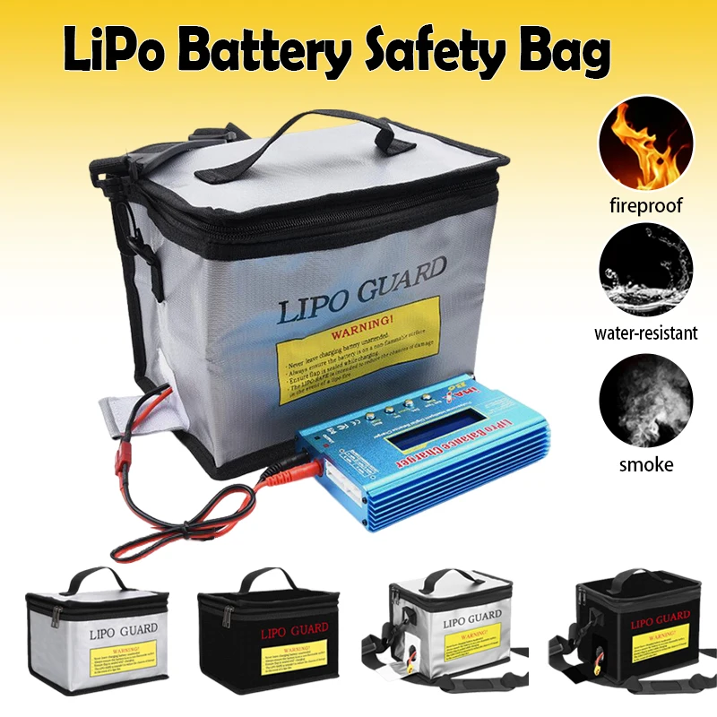 Fireproof Explosionproof Bag Lipo Battery Safe Bag 215*145*165mm RC Lipo Battery Guard Safe Portable Storage Handbag