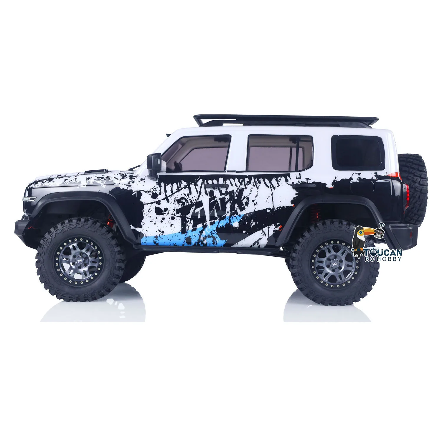 RC Crawler Car Tank 300 1/8 Edizione commemorativa 4WD Radiocomando Fuoristrada Blocco asse Motore spazzolato ESC Braccio in metallo leggero