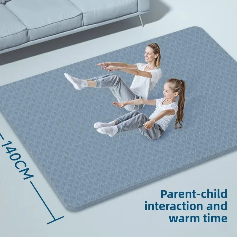 

Family Jumping Mat Yoga Mat for Two 2 Meters Wider Fitness Sound Insulation Quakeproof Anti-slip Movement Yoga Mat