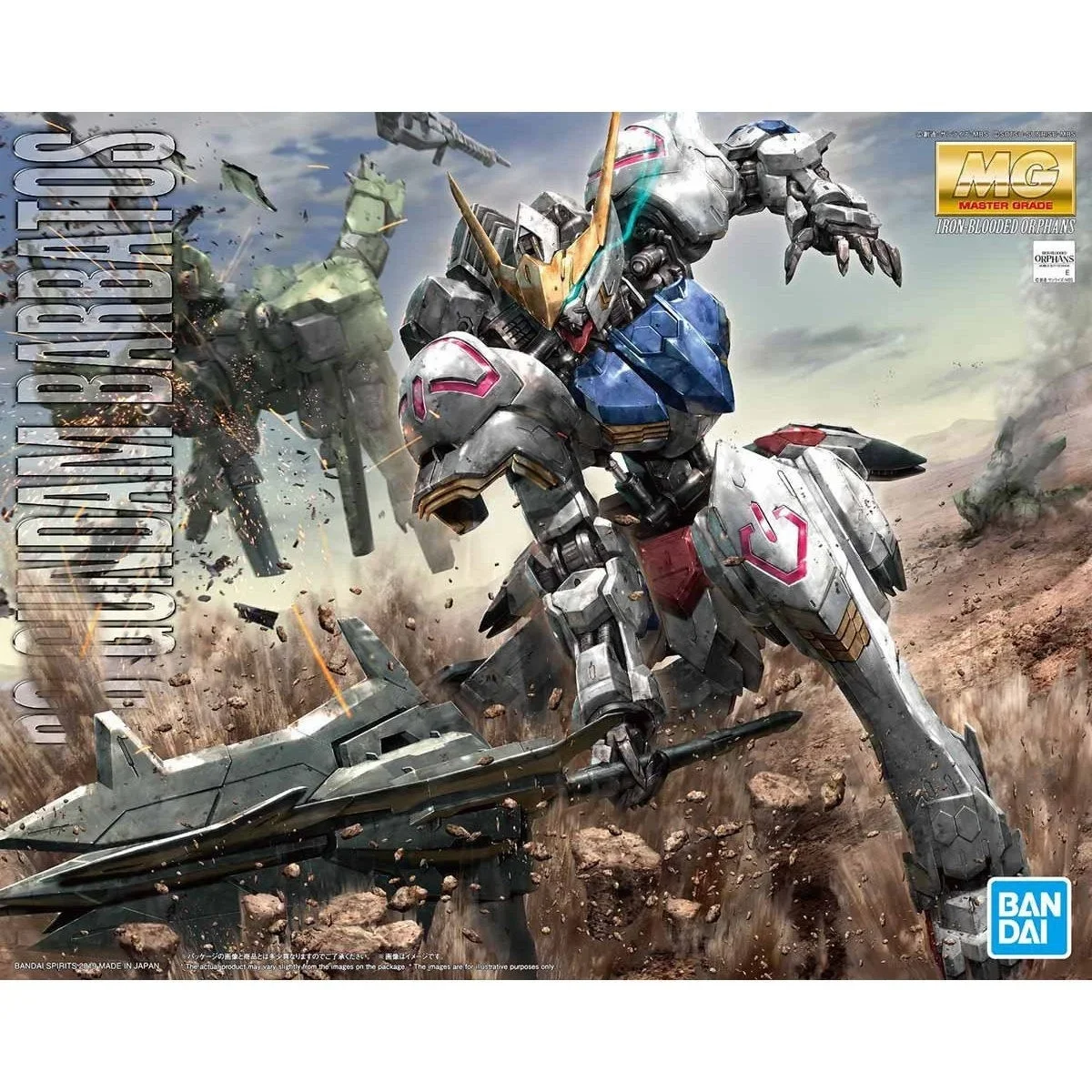 Bandai Genuine MG ASW-G-08  Anime Action Figure GUNDAM BARBATOSAssembly Model Toys Collectible Model Ornaments Gift for Children