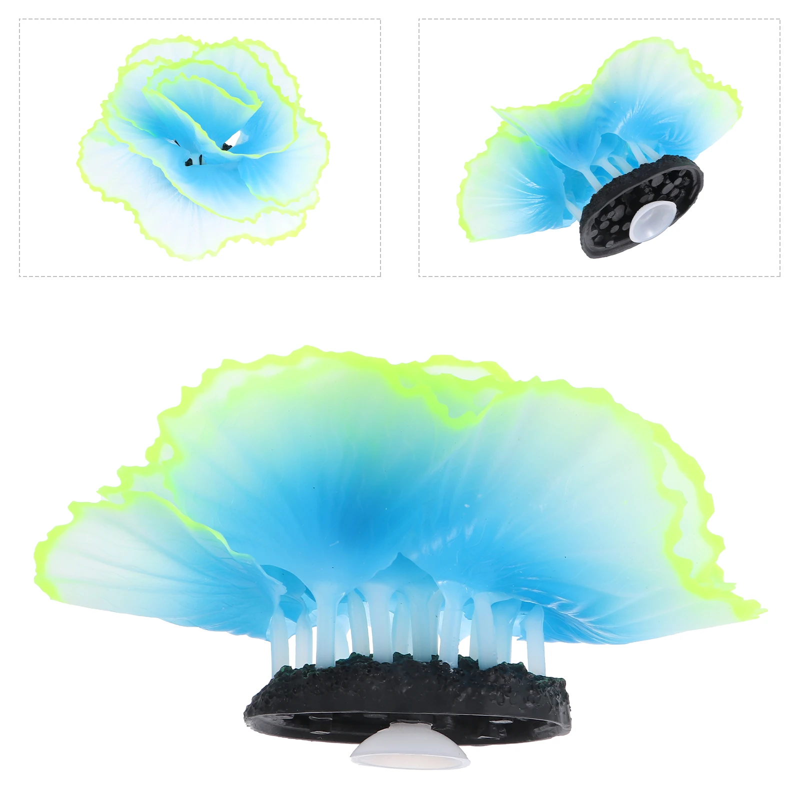 

1 set 1 Set Glowing Coral Simulation Fish Tank Landscape Aquarium Decor Resin Ornament Salt Fresh Water Tank Accessory