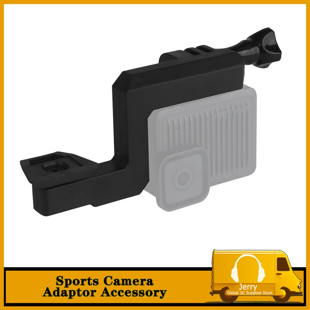 Tactical Motion Camera Adapter Helmet Accessory/Compatible With GO PRO Cameras Such DJI,INSTA360 Hunting Camping Exercise Black