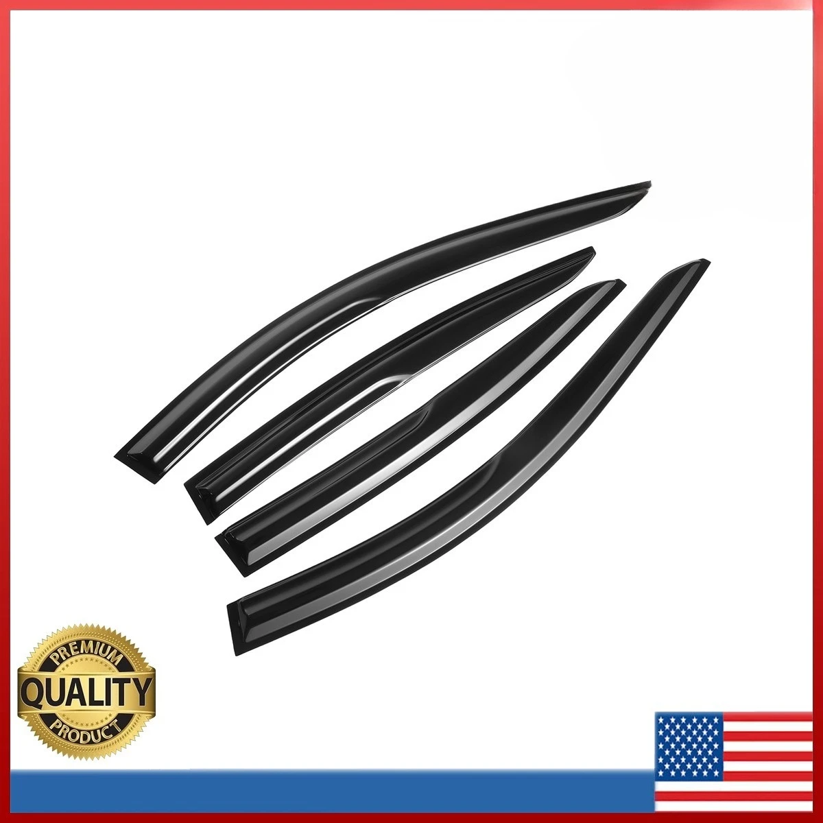 

For 2009-2014 Acura TL JDM Mugen Style Window Visor Vent Rain Guards Upgraded