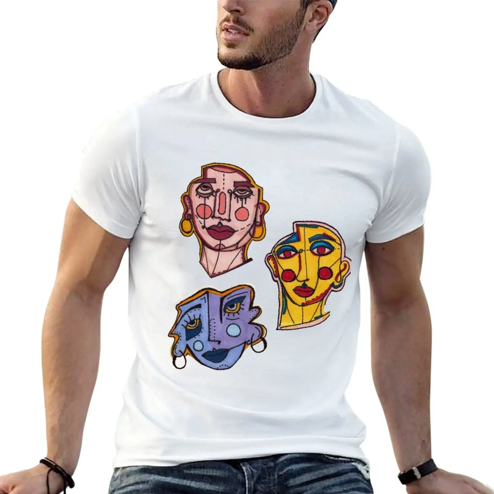 

FACES T-Shirt t shirt for man t shirt for man 100 percent cotton T-Shirt