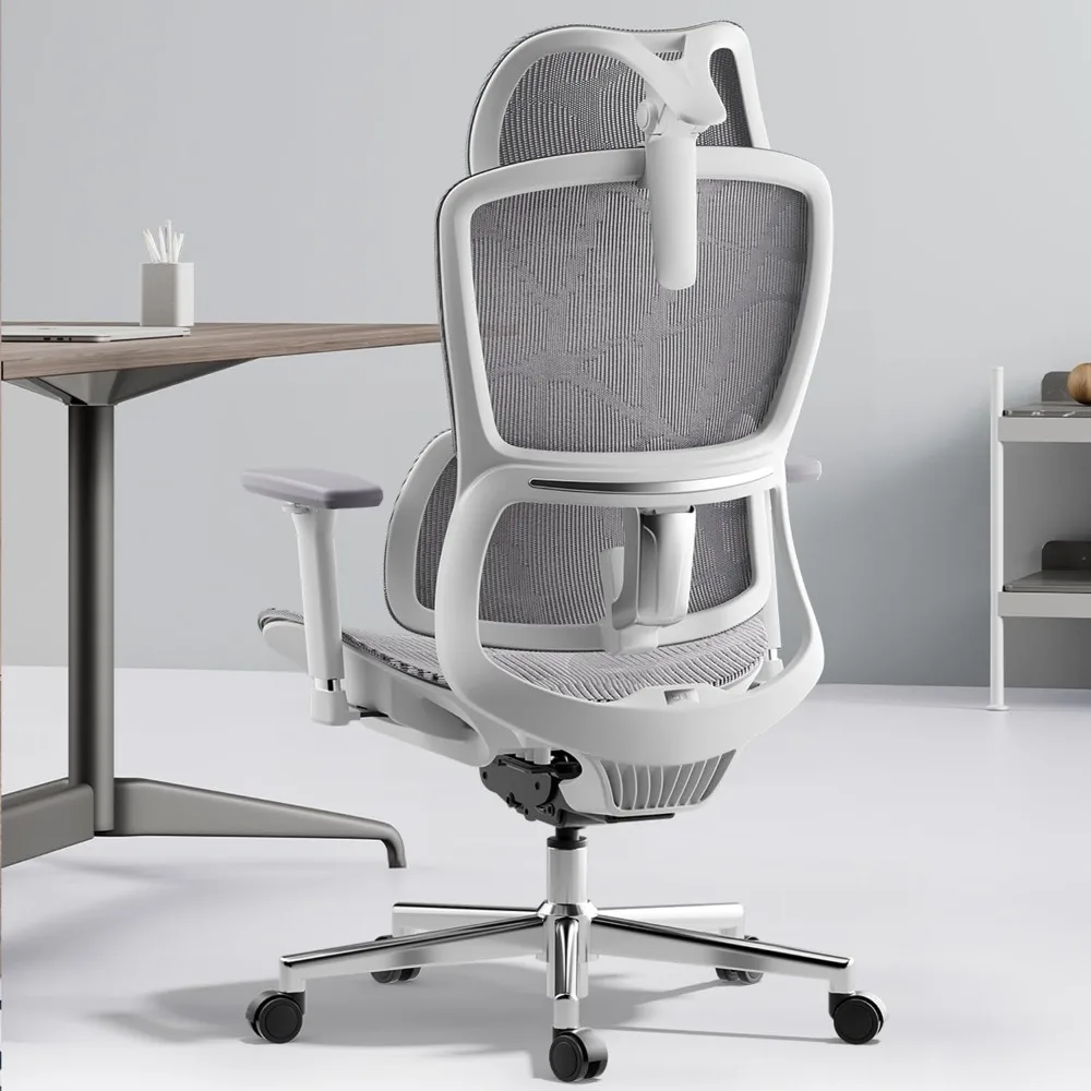 

Ergonomic Office Chair, Big and Tall Mesh Office Chair with 6-Way Dynamic Lumbar Support, 3D Adjustable Armrests