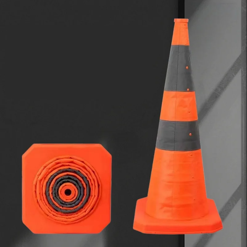Scalable Reflective Safety Road Cone Barrier Road Traffic Reflective Sign