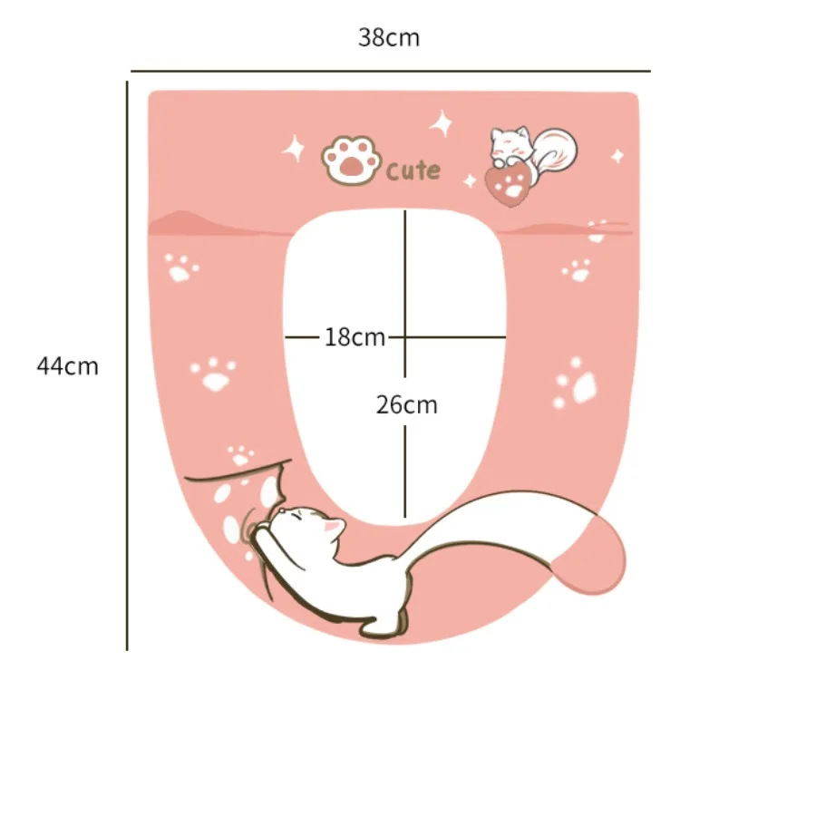 Baby cat toilet seat cover home winter thickened toilet cover four seasons universal toilet seat seat toilet washer