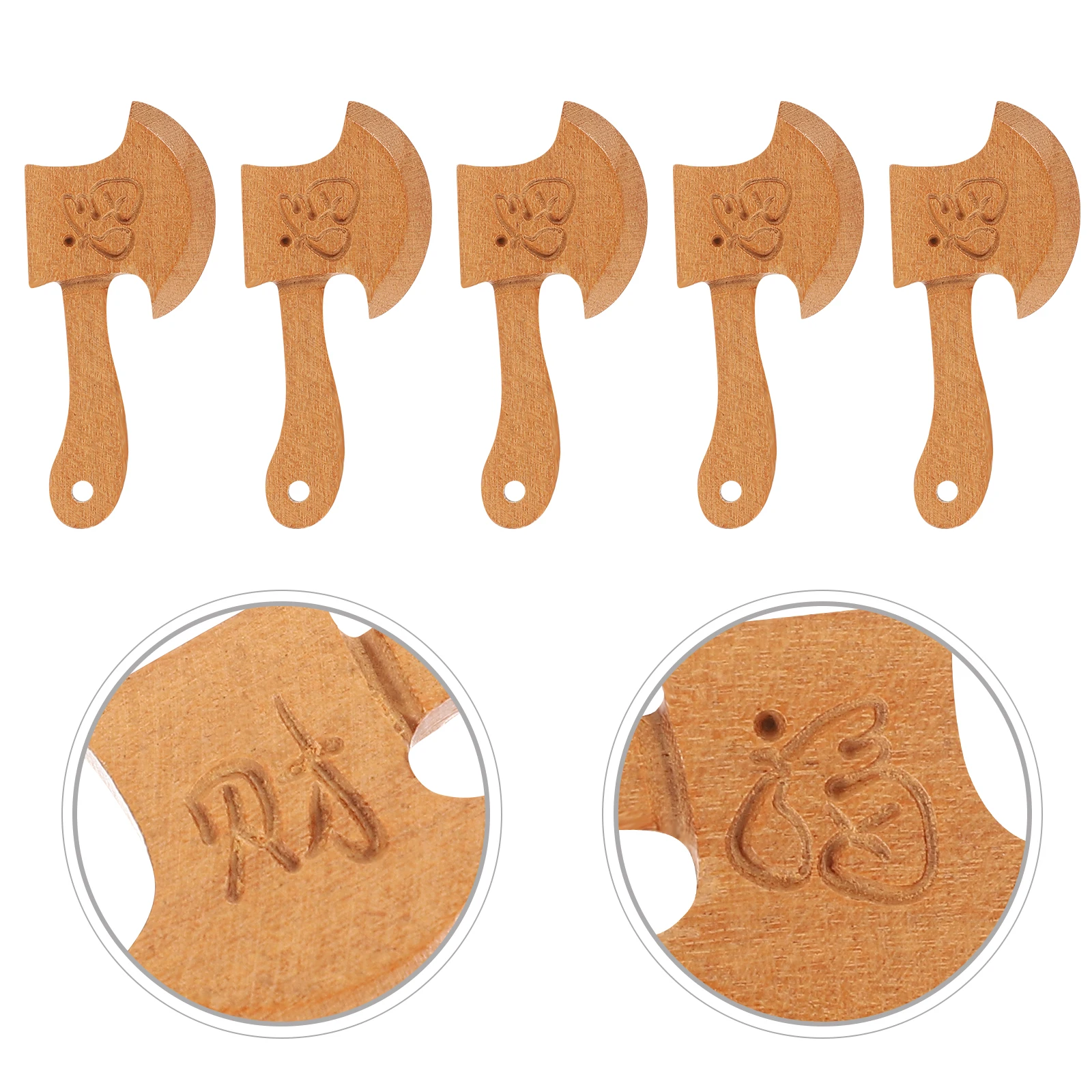 

10pcs Wooden Home Table Decor Decor Engraved Home Ornament Desktop Party Ornament Decorative Wood Craft Festival Gift