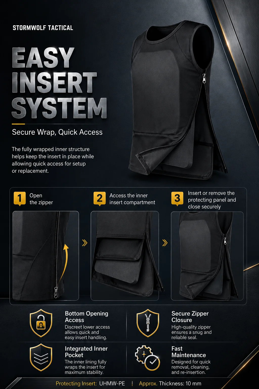 Verstellbare ärmellose taktische Weste mit MOLLE-Gurtband, leichte modulare Weste für Airsoft, Jagd, CS, Wargame, Outdoor-Aktivitäten – Detail 5