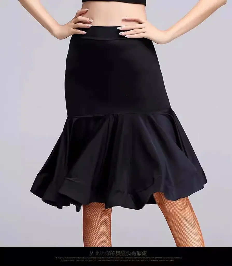 New Adult Latin Dance Skirt Fishbone Big Swing Skirt Dance Practice Skirt Hip Cha Cha Performance 2026