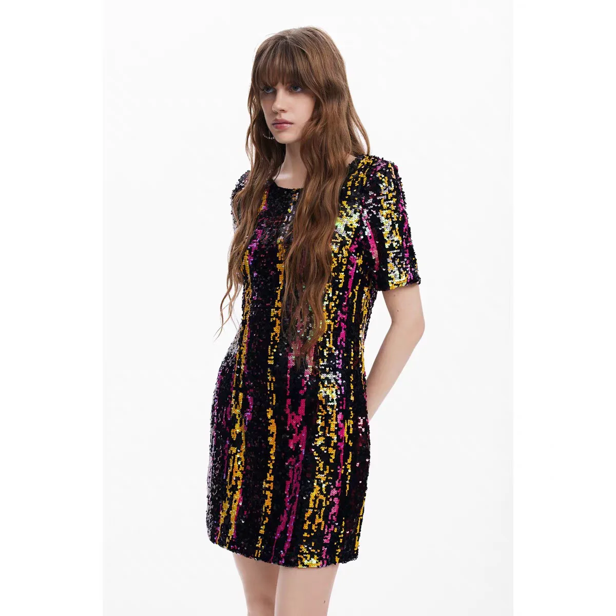 

A new Spanish slim sequined long dress from the original foreign trade order
