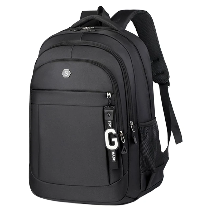 Strapazierfähiger, verschleißfester Oxford-Rucksack, hochkapazitive Laptoptasche mit mehreren Reißverschlüssen für Männer und Frauen, geeignet für Arbeit, Schule und Outdoor-Reisen – Detail 7