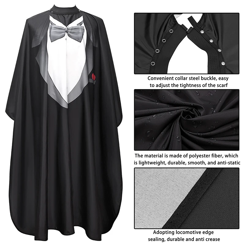 

Barbershop Capes Pattern Of Suit Professional Salon Hair Cutting Shirt Anti Static Hairdresser Apron Barber Styling Tools