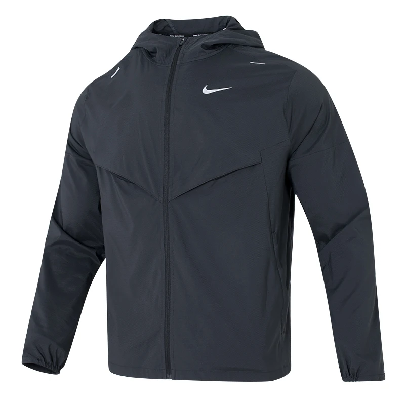 

Куртка с капюшоном Nike, мужская спортивная одежда для бега, модная повседневная ветровка, простая свободная куртка Cz9071-010