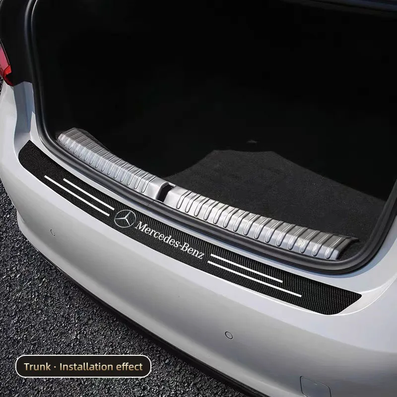 Car Door Sill Anti Scratch Protector Sticker Decals For Mercedes Benz AMG W203 W206 W220 W205 W211 W212 W201 W210 W108 W169 W177