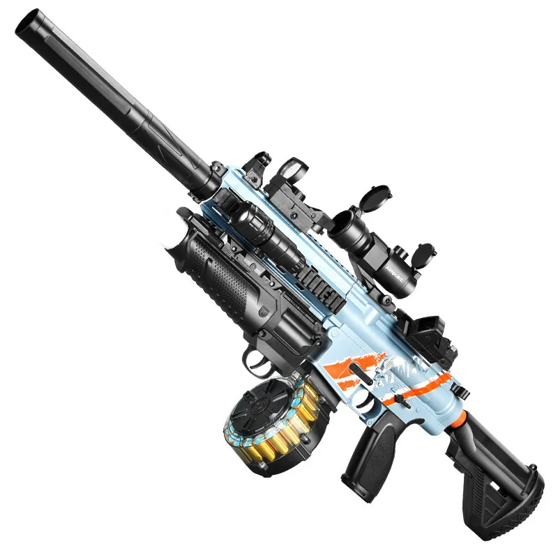 M416 Shell Werfen Weiche Kugel Pistole Kann Spielzeug Pistole QBZ95 Gewehr Junge Essen Huhn AK47
