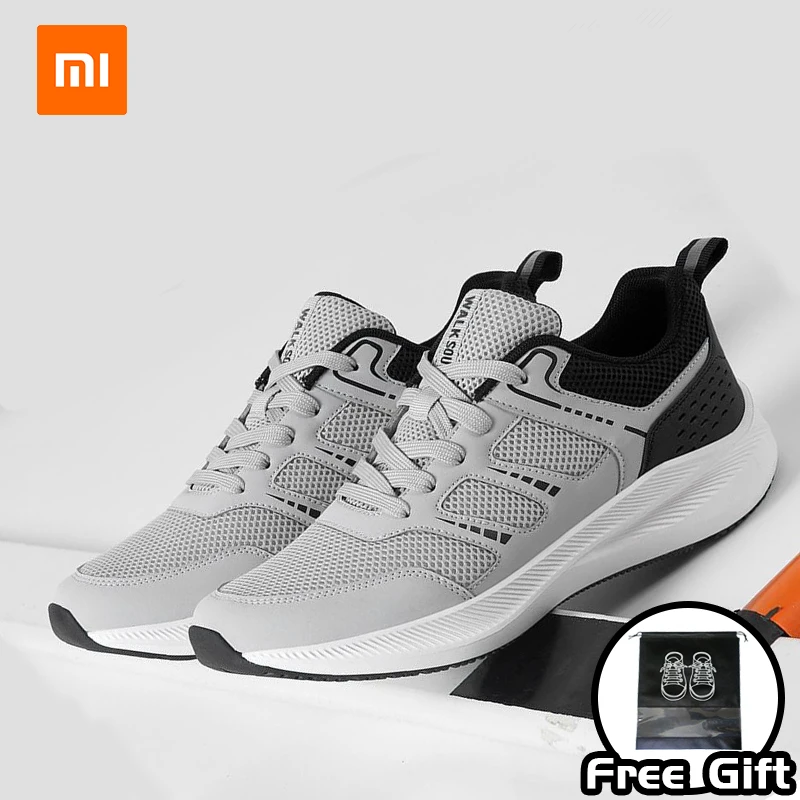 Xiaomi Walk Soul Breathable Sneakers Sports Casual Shoes Men's Shoes High Elastic Midsole Antibacterial Upper Non-slip Sole