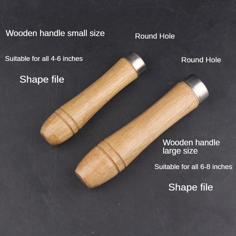 Wooden File Handle Kit Screwdriver Hand Drill File Handle Kit Cutting Tool Craft