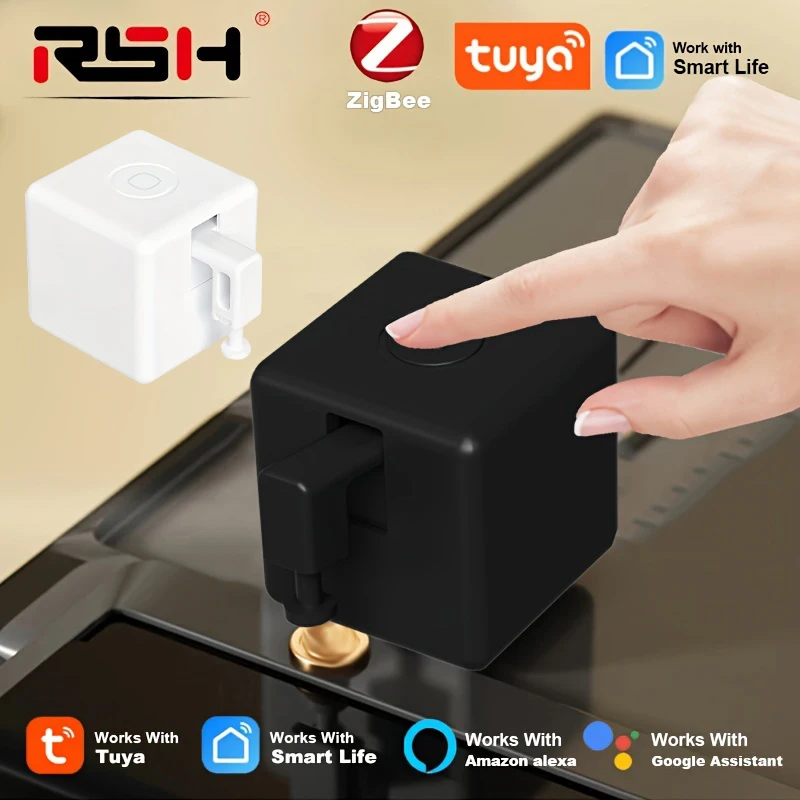 New Zigbee Smart Fingerbot Plus Switch Button Pusher Touch Arms Fingerbot Tuya Smart Life Control Work with Alexa Google Alice