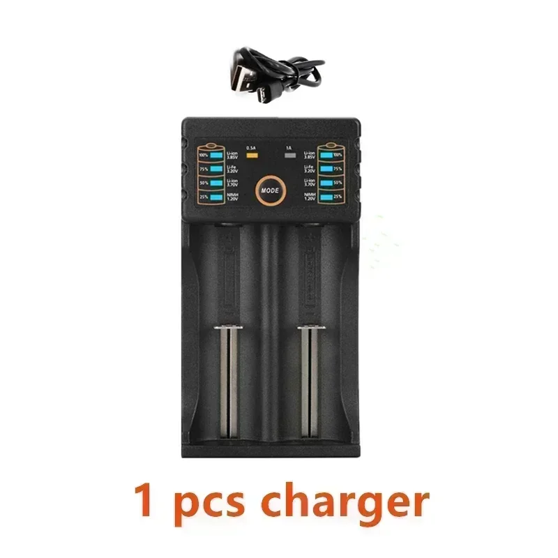 Oplaadbare lithium-ionbatterij 18650 3,7 V 3000 mAh VTC6 30 A, inclusief opladerpakket, is een ideale keuze voor zaklampspeelgoed c