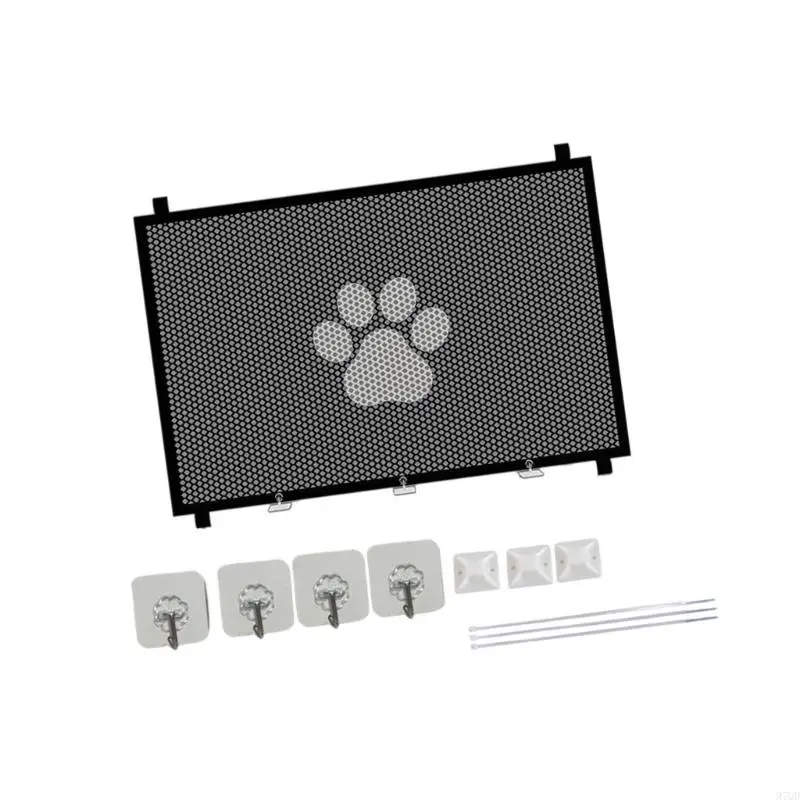 97qd 홈 여행을위한 Pet Gate Folded Dog Barriers 휴대용 베이비 게이트.