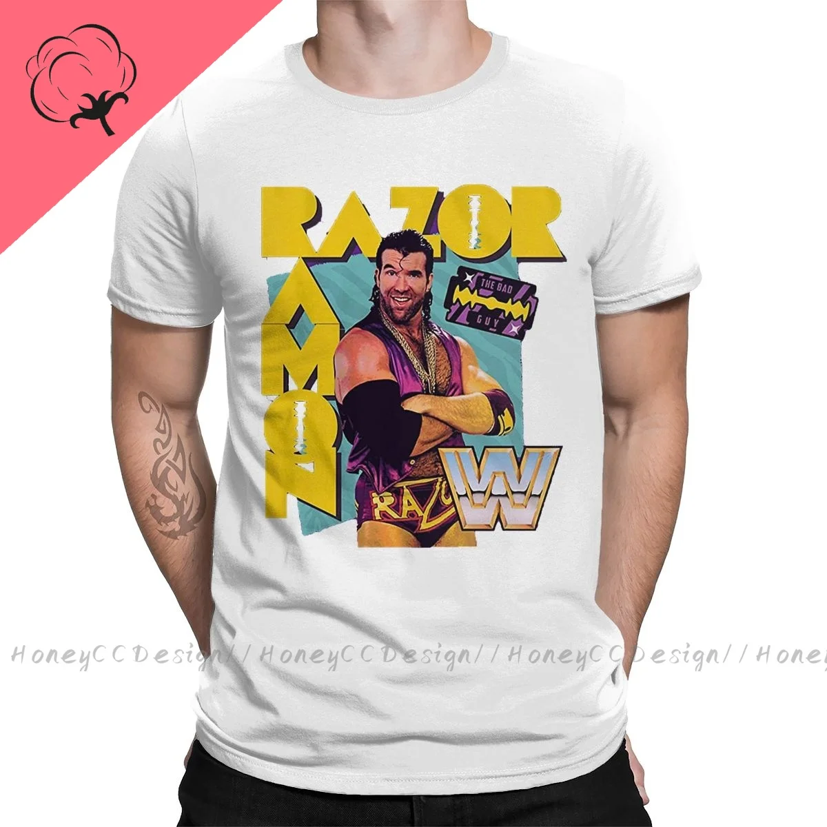 2024 Gym LOVER Razor Ramon New Arrival T-Shirt W Shirt Crewneck  Men TShirt For Adults  cloth for men fans