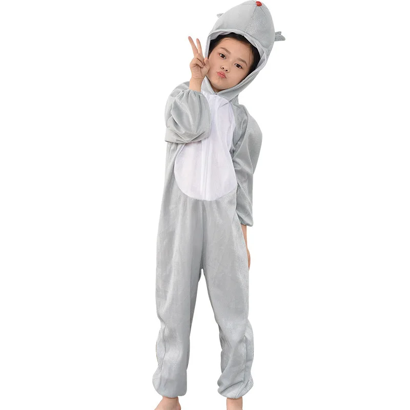 Halloween Girl Boy Animal Cute Mouse Cosplay Jumpsuits Halloween Easter Cosplay Costumes for Kids Stage Performance Costumes