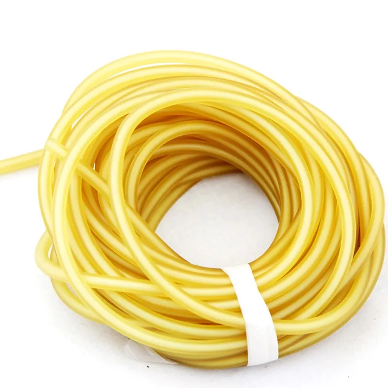 10 Meters Rubber Latex Tube 2 x 5mm  Orange Elastica Bungee Slingshot Catapult Outdoor Hunting Rubber Tubing Replacement