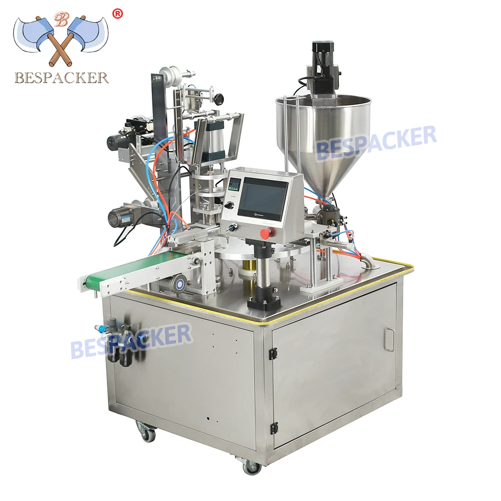 XBG-900 Automatic Plastic  Yogurt Mineral Water Cup Filling Sealing Machine