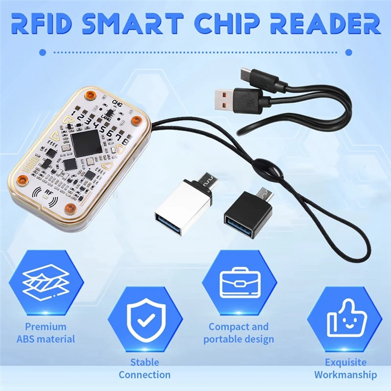 

A69Z Chameleon Ultra RFID Считыватель смарт-чипов + 5XUID-карт/брелок Эмулятор смарт-карт Инструмент NFC 125K 13,56M IC Декодирование идентификационных карт