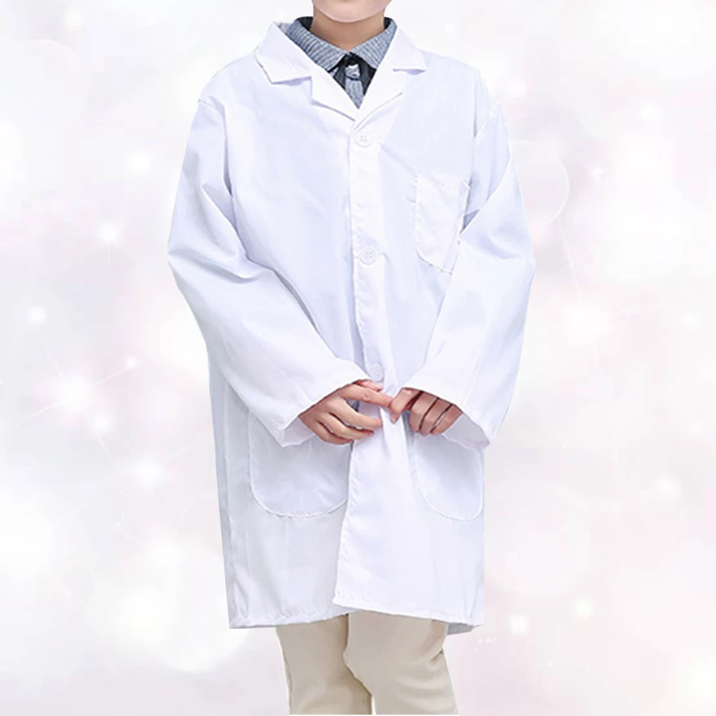 

Kids Doctor Costume Soft Texture Comfortable Wear Design Role Play Outfit Kids Doctor Coat Performance Clothing Child