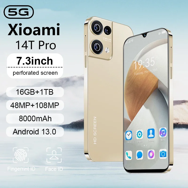 

HOT 2025 new Xioami 14T original intelligent 5G dual card dual standby Android 14 system global version 8000mAh battery