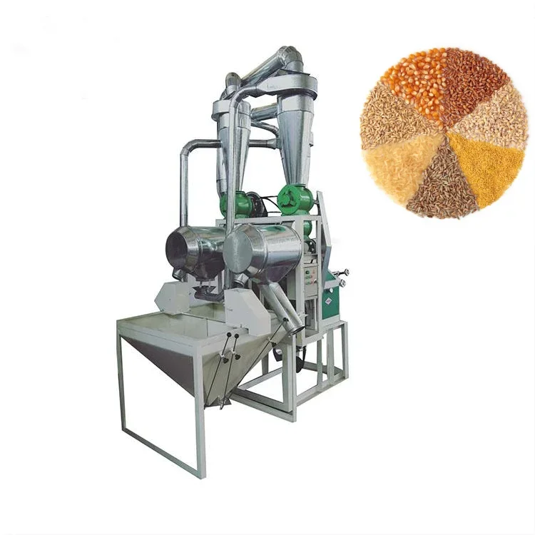 100-500kg/h  Wheat Maize Corn Flour Mill Plant/ Flour Mill With Roller Body /Wheat Corn Four Milling Machine Super Fine Flour