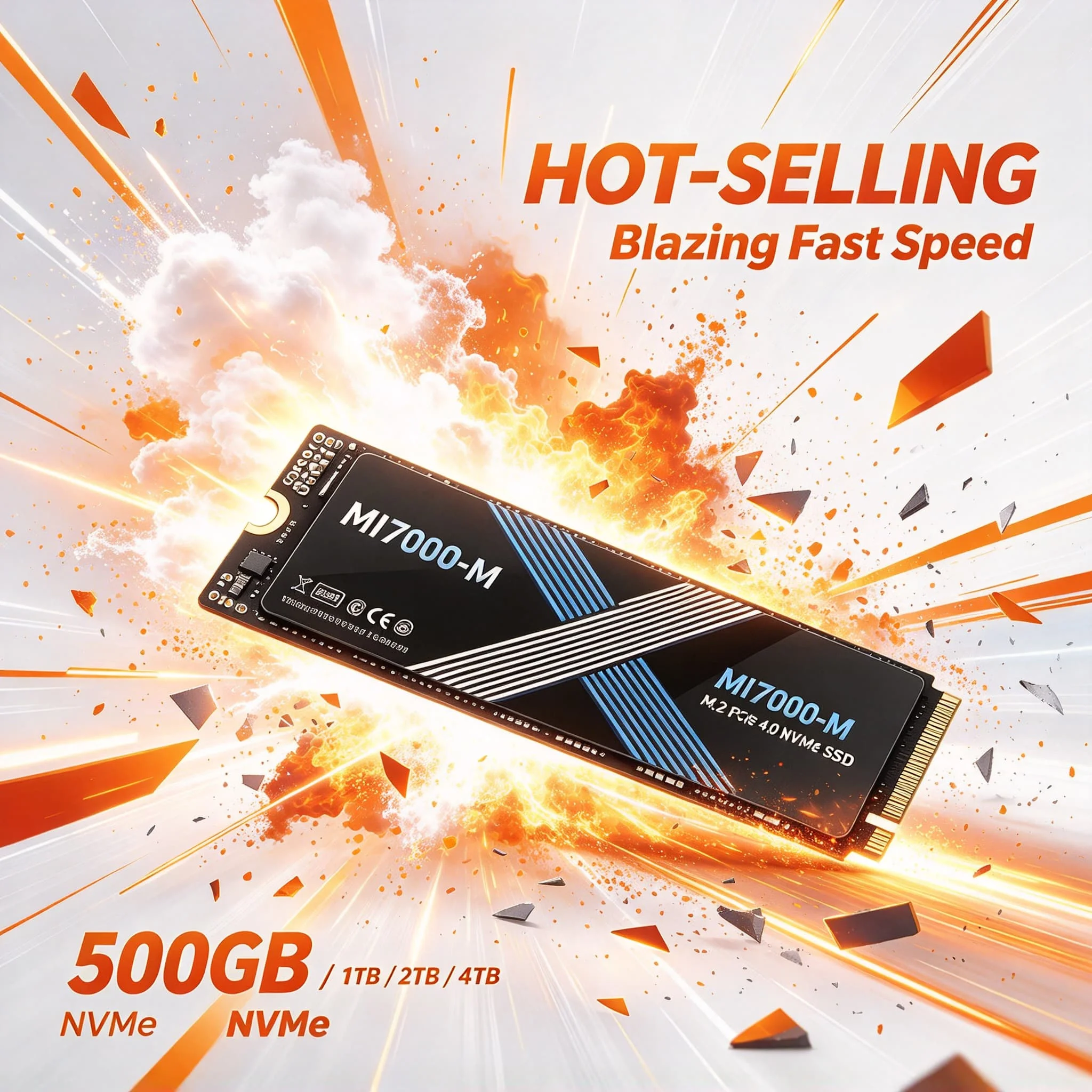 Gen4 PCIe4 MI7000M M.2 NVMe SSD 500GB 1TB 2TB 4TB Hot High Speed Internal Solid State Drive Gaming Office PC Laptop 3500MB/s
