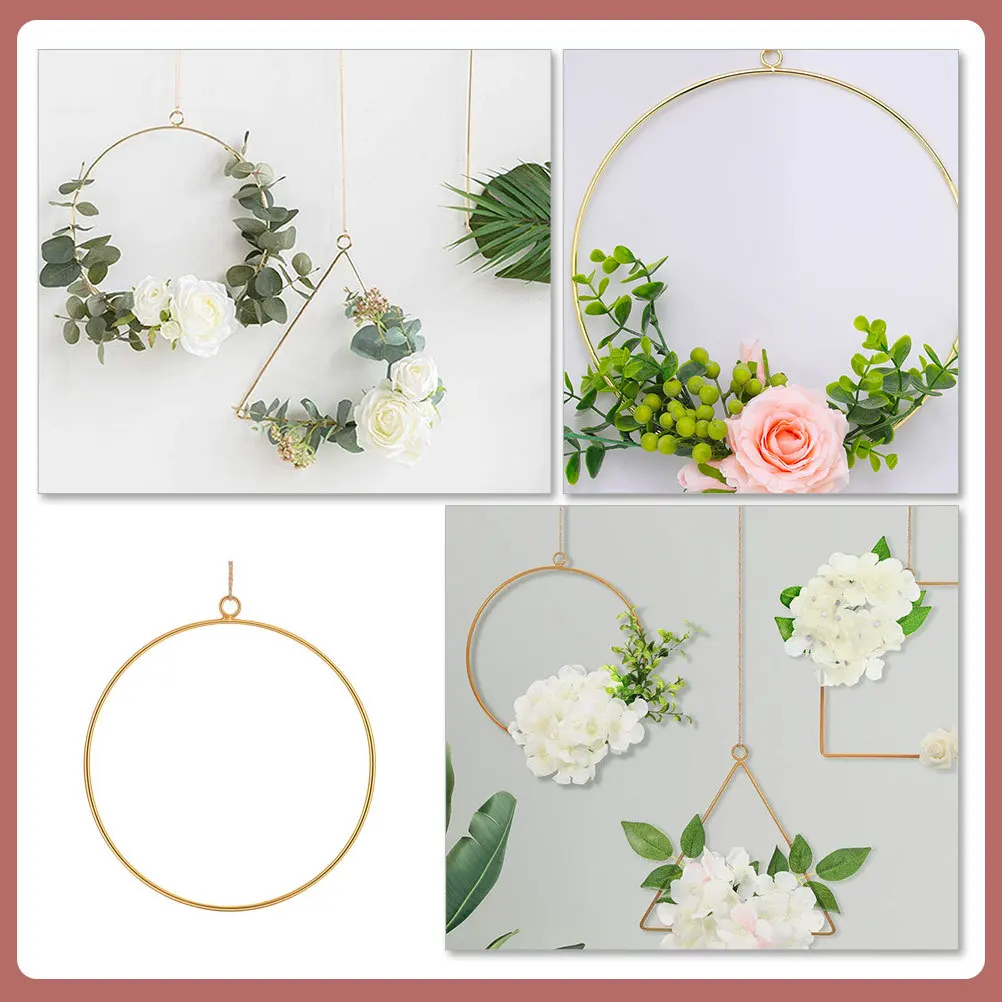 

Decorations Metal Wedding Floral Hoop Centerpiece Decorate Hanging Flower Circle