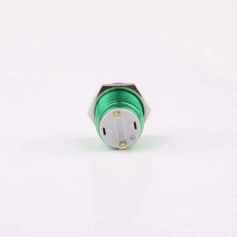 Interruttore a pulsante in metallo color ossidato da 12 mm, ripristino automatico, pulsante di avvio impermeabile, ossido di alluminio