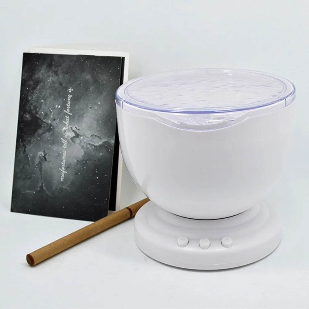 

12 Led Ocean Wave Projection Lamp Sleep Light With Auto Rotation Music Player Usb Decor For Home Bedroom (Blue)