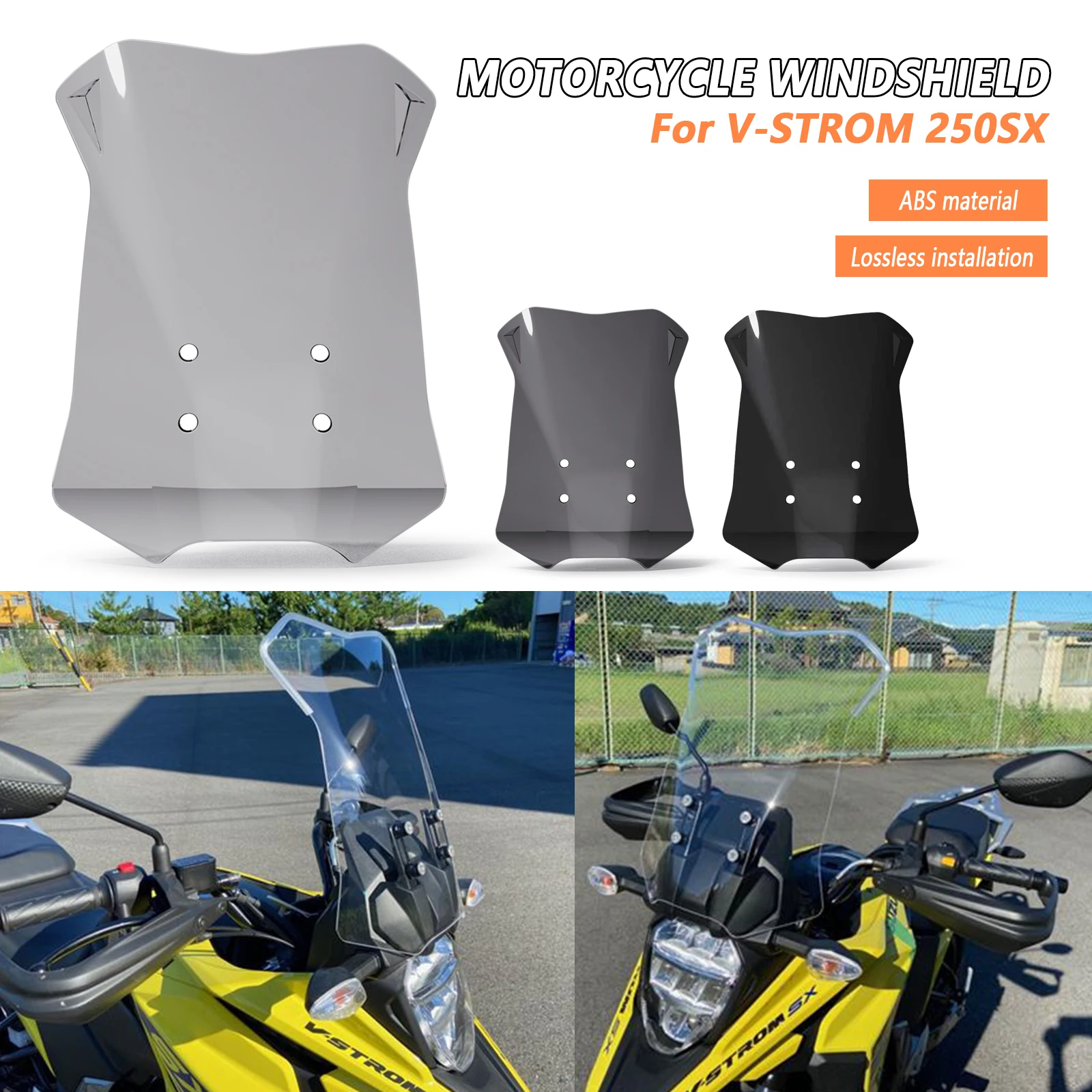 

Переднее лобовое стекло мотоцикла, спойлер, перегородка, дефлекторы ветра, обтекатель, дефлектор для V-STROM 250 SX 250 SX 2023 2024 2025